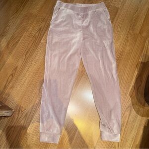 Ribbed velour joggers